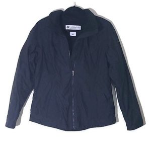 Columbia Coat Black Fleece Lined Size Medium